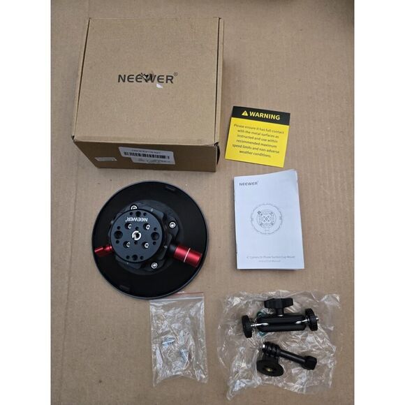NEEWER 6" Camera or Phone Suction Cup Mount Open Box